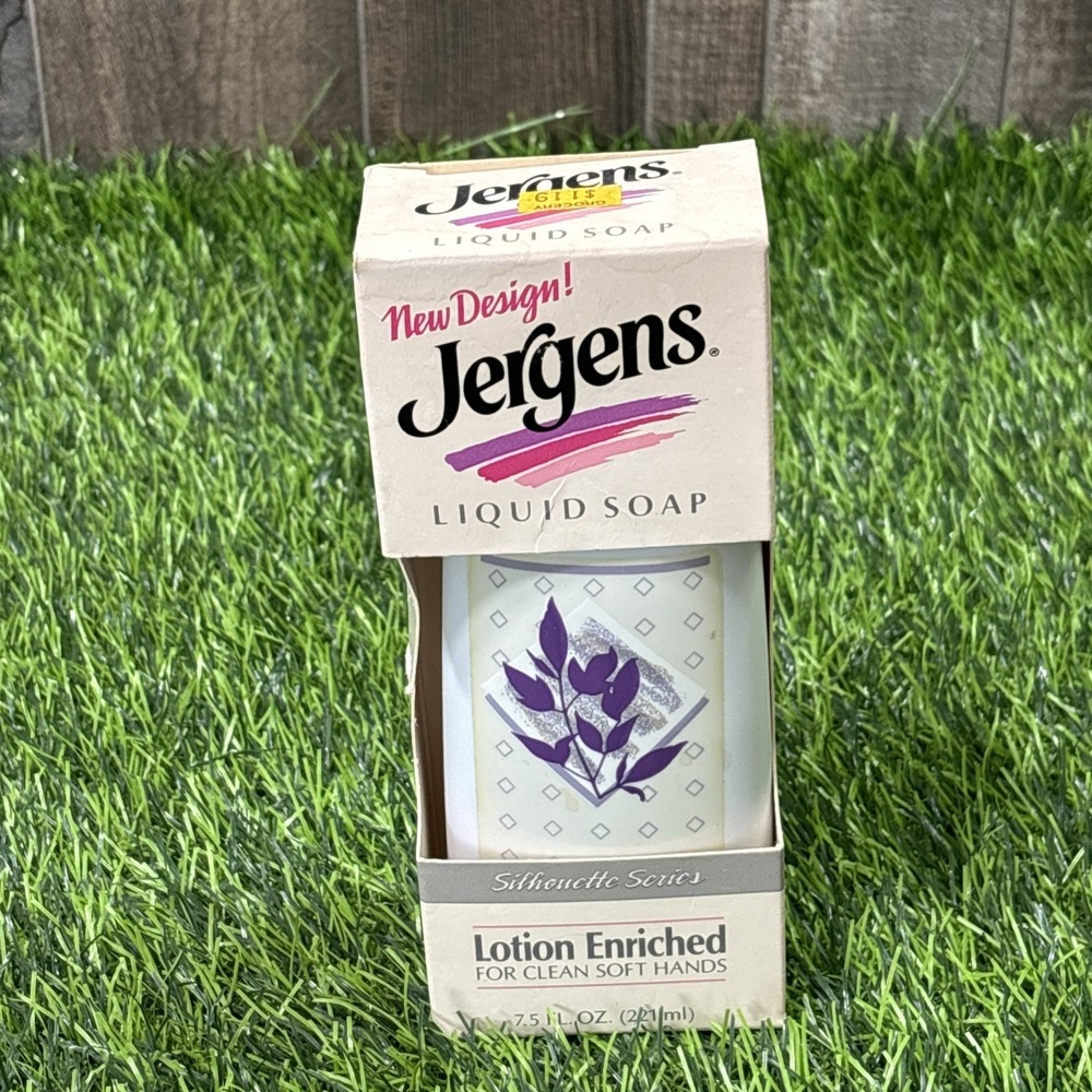 Vintage 1986 Jergens Liquid Soap Silhouette Series NOS New Design Box